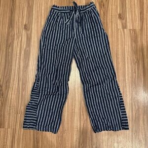 Laundry By Shelli Segal Black and White Striped Straight Leg Pants